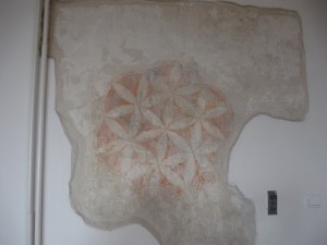 freski  na  zamku  w  Nowem